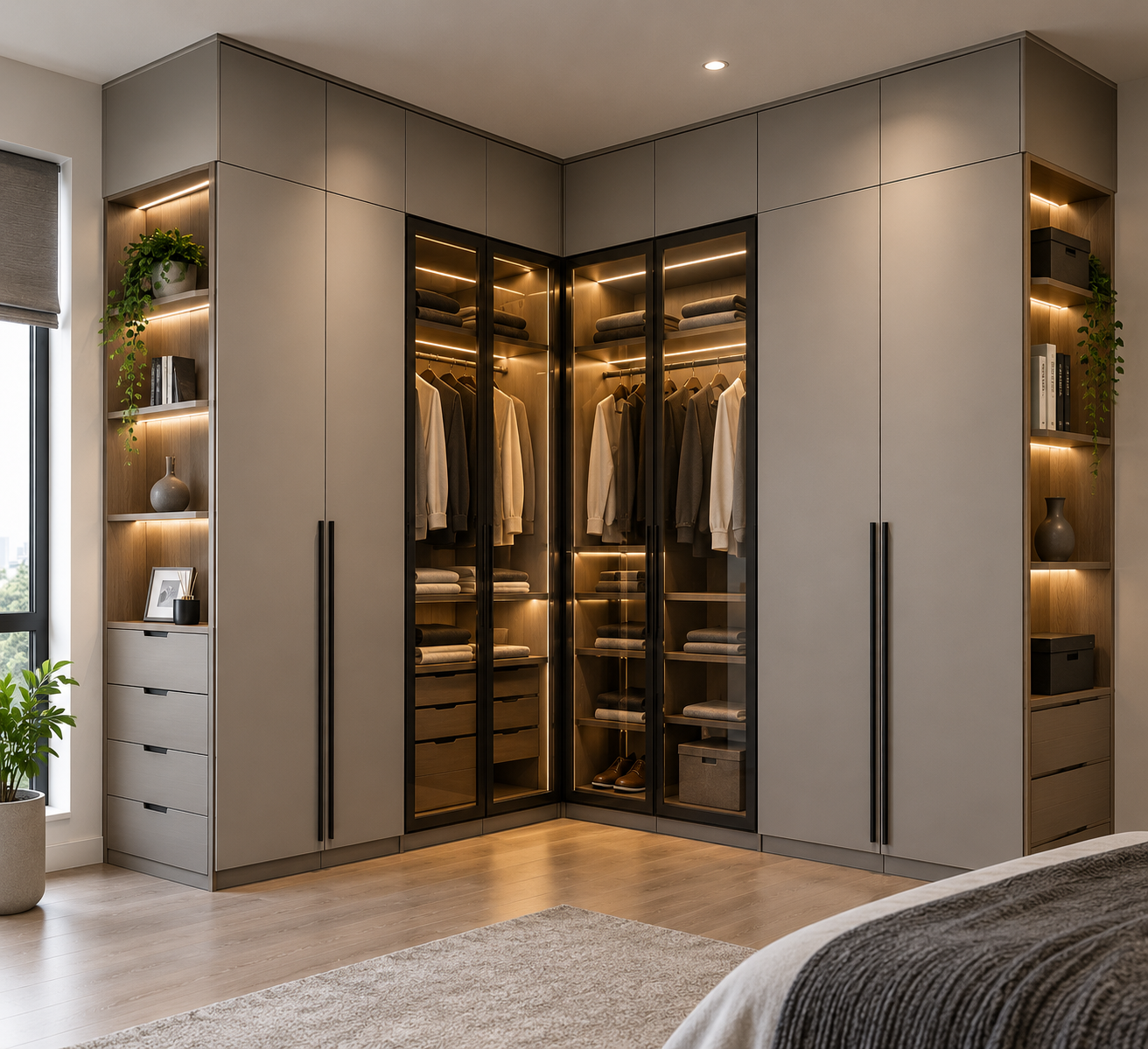 Corner & Space-Saving Wardrobe